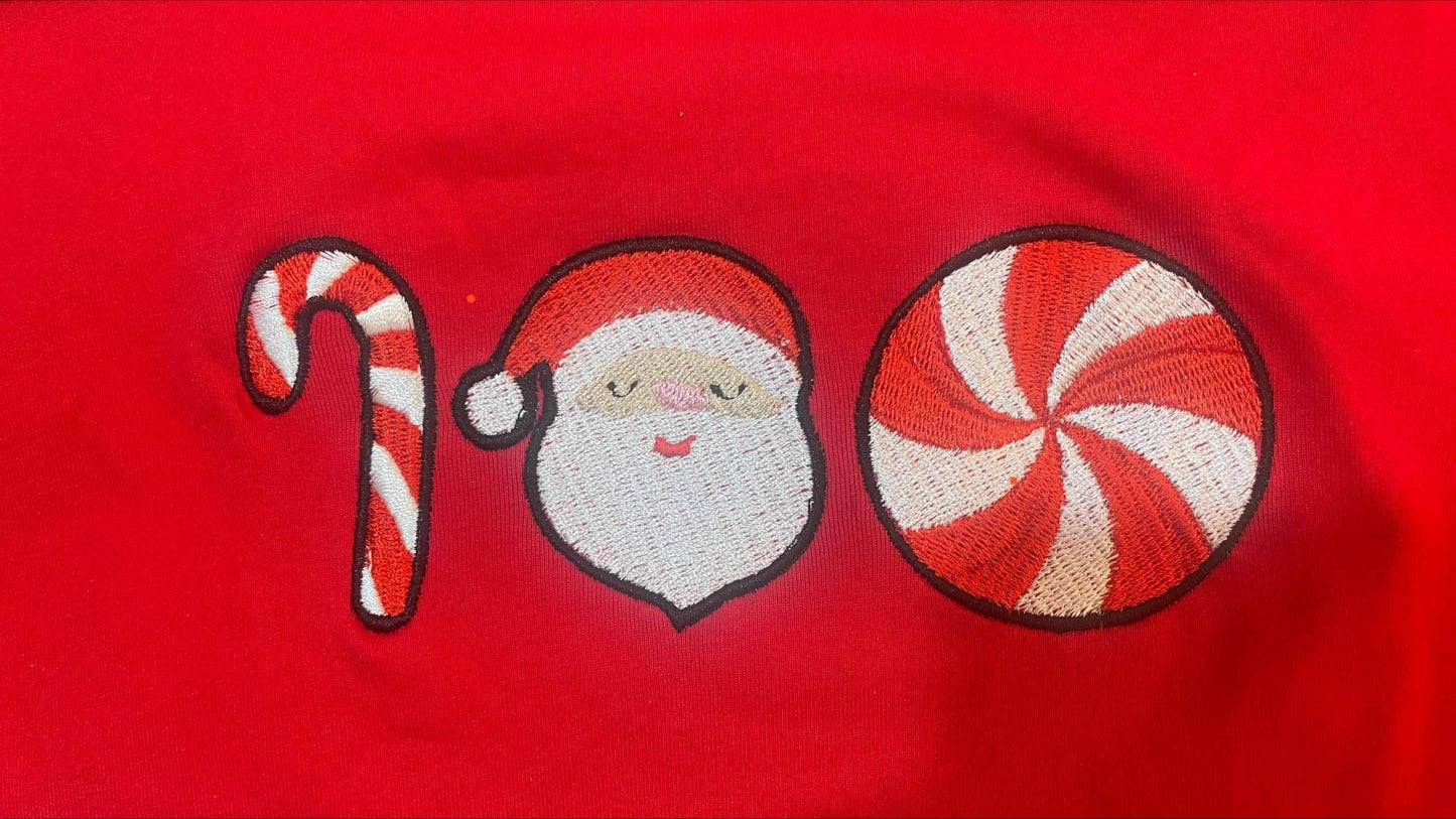 Boys Candycane Personalised Christmas Pyjamas